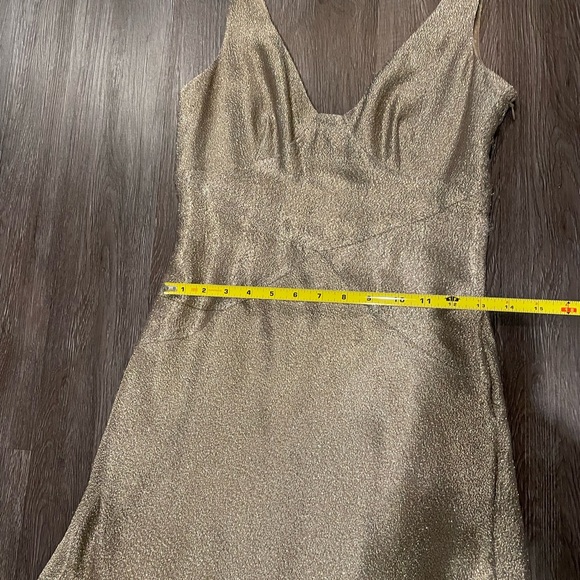 NWT ANN TAYLOR GOLD Evening Dress - Picture 3 of 14